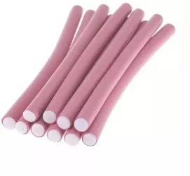 Set 10 Bigudiuri SIKS flexibile si confortabile numarul 3 culoarea Roz Pal 
