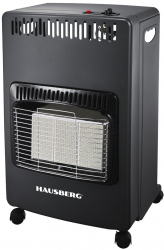 Soba pe gaz GPL Hausberg HB-1021NG aprindere piezo-electrica 3 placi de incalzire ceramic putere totala 4.2kW sistem de oprire automata a 