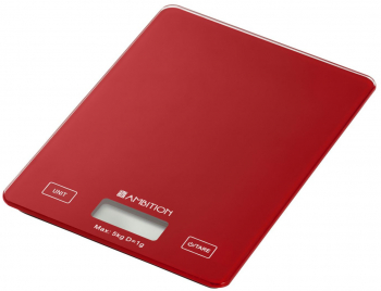 Cantar bucatarie max. 5kg rosu AMBITION Cherry