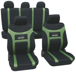 Set Huse Scaun Universale Super Speed Petex Verde-Negru 
