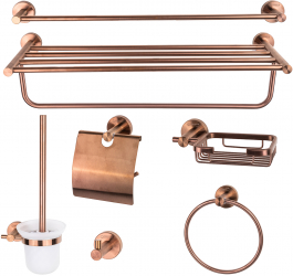 Set sapte piese accesorii baie TRENDY and rsquo S rose 