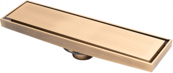 Sifon pardoseala TRENDY and rsquo S bronz antichizat 30 X 8 cm iesiere pe 40 mm antimiros 