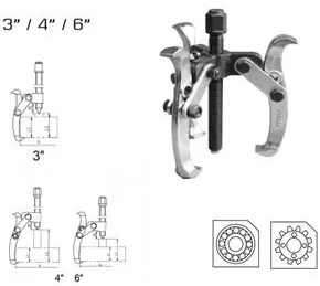Extractor TOTAL Industrial- rulmenti cu 3 brate - 3&rdquo - TOTAL - EXTRACTOR RULMENTI CU 3 BRATE - 3& INDUSTRIAL 