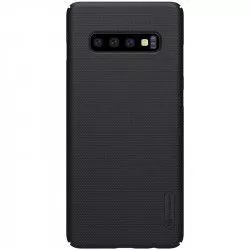 Husa de protectie spate din plastic texturat negru pentru Samsung Galaxy S10 - Nillkin Frosted Shield