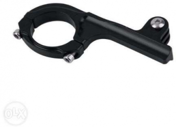 Suport bicicleta ghidon furca pentru GoPro Hero Session din aluminiu Negru 31.8 mm cu brat extins universal