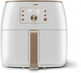 Friteuza fara ulei Philips Airfryer Smart XXL, Tehnologie Smart Sensing, Smart Chef, Afisaj Digital, Capacitate 7.3 L, Alb, HD9870/20