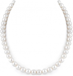 Colier elegant de dama scurt cu perle acrilice albe model White gravel 