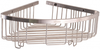 Etajera baie TRENDY and rsquo S montare pe colt inox satinat 