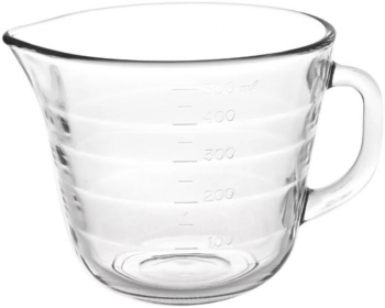 Latiera gradata Pufo din sticla pentru spumare lapte cappuccino tip ulcior barista cu maner 500 ml 