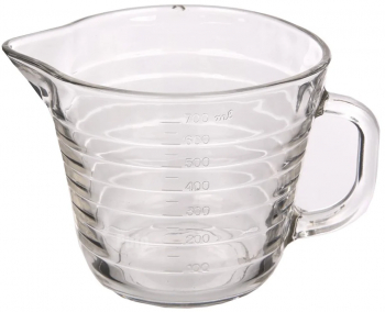 Latiera gradata Pufo din sticla pentru spumare lapte cappuccino tip ulcior barista cu maner 700 ml 