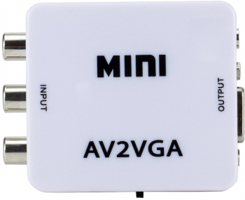 Mini convertor AV RCA la VGA 1080p video si audio stereo HOPE R 