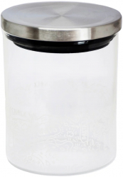 Recipient din sticla borosilicata Pufo pentru zahar cafea ceai sau condimente cu capac ermetic 1 L 