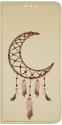 Husa Magnet Book Compatibila Cu Motorola Moto E22 / E22i Dreamcatcher Inchidere Magnetica Gold FLG 952 