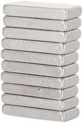 Set placute magnetice neodim 10x4x1.5mm 10 elemente Geko G02429 