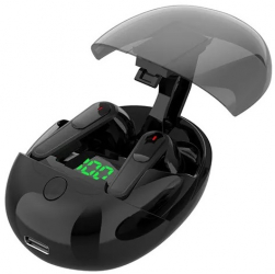 Casti Wireless Audio Pro One Bluetooth 5.3 TWS Microfon Display LED Noise Cancelling Waterproof Compatibile Android/iOS Sport Gaming Negru 