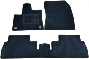 Covorase mocheta Citroen Berlingo Opel Combo E Toyota Proace City Furgon 2018-Prezent 2 Locuri Fix Oval Negre set de 2 bucati 