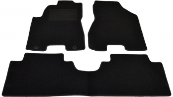 Covorase mocheta Hyundai TUCSON 8/2004-2/2010 Negru set de 3 bucati 