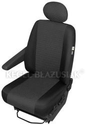 Husa scaun auto sofer Ares Trafic pentru Citroen Jumper Iveco Daily Kia Pregio Peugeot Boxer Renault Master pentru cotiera dreapta 