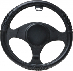 Husa volan Black material cauciucat diametru 37-39 cm 