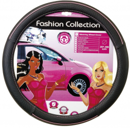 Husa volan Pink Line II din piele sintetica 37-39cm 