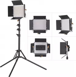 Panou Bi-color 660 LED Video Kit + trepied + accesorii 