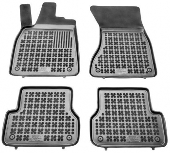 Set covorase auto din cauciuc Audi A6 C7 01.2011- presuri tip tavita marca Rezaw Plast 