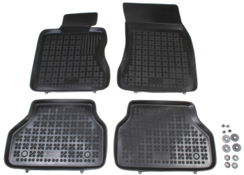Set covorase auto din cauciuc BMW Seria 5 E60 2002-2009 / E61 2003-2014 presuri tip tavita marca Rezaw Plast