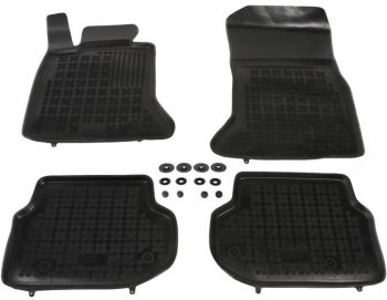 Set covorase auto din cauciuc BMW Seria 5 F10/F11 din 12.2009-2012 presuri tip tavita marca Rezaw Plast 