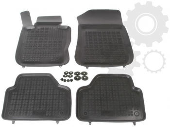 Set covorase auto din cauciuc BMW X1 E84 09.2009-08.2015 presuri tip tavita din elastomer marca Rezaw Plast 