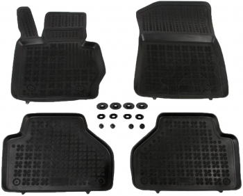 Set covorase auto din cauciuc BMW X3 F25 dupa 11.2010-04.2014 presuri tip tavita marca Rezaw Plast 
