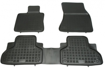 Set covorase auto din cauciuc BMW X5 F15 dupa 2013- BMW X6 F16 01.2014- presuri tip tavita din elastomer marca Rezaw Plast 