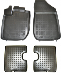 Set covorase auto din cauciuc Dacia Duster 2013-10.2017 culoare Negru presuri tip tavita marca Rezaw Plast 