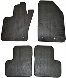 Set covorase auto din cauciuc Fiat 500X din 02.2015- Jeep Renegade 02.2015- culoare Negru presuri Gledring 4 buc. 