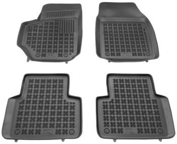 Set covorase auto din cauciuc Fiat Croma 194 05.2005-11.2007 negru presuri tip tavita Rezaw 201504 Aftermarket 