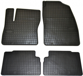 Set covorase auto din cauciuc Ford C-Max 2011-2019 culoare Negru presuri BestAutoVest 4 buc. 