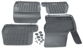 Set covorase auto din cauciuc Ford Focus 3 12.2010-11.2014 presuri tip tavita marca Rezaw Plast 