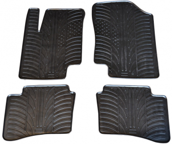 Set covorase auto din cauciuc Hyundai i20 2008-2014 FL 2012-2014 Gledring 4 buc. 