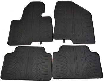 Set covorase auto din cauciuc Hyundai Santa Fe 2012-10.2018 Gledring 4 buc. 