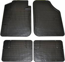 Set covorase auto din cauciuc Mat 1 Universale culoare Negru presuri BestAutoVest 4 buc. 