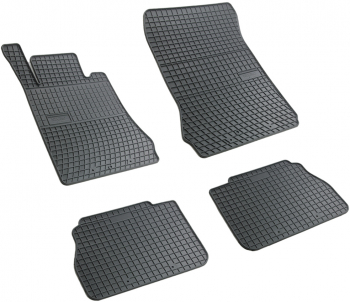 Set covorase auto din cauciuc Mercedes Clasa E W210 1995-2003 presuri BestAutoVest negre 4 buc. 