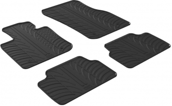 Set covorase auto din cauciuc Mini Cooper / One F55 2014- 5 Usi cutie viteze manuala culoare Negru presuri Gledring 4 buc. 