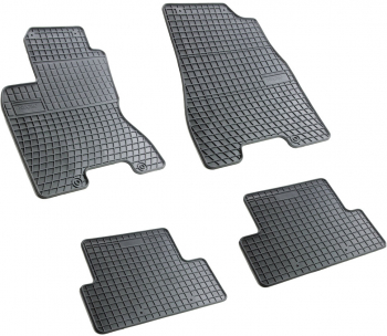 Set covorase auto din cauciuc Nissan X-Trail II 2008-2013 presuri BestAutoVest negre 4 buc. 