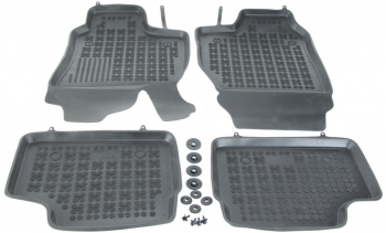 Set covorase auto din cauciuc Opel Astra G 1998-2009 si Astra H 2003-2012 presuri tip tavita marca Rezaw Plast 