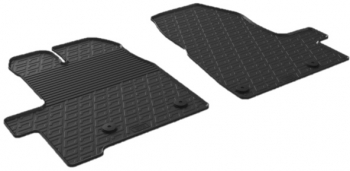 Set covorase auto din cauciuc pentru Ford Tourneo Custom 09.2012-> /FL 01.2018-> Gledring 2 buc. 