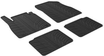 Set covorase auto din cauciuc pentru Nissan Micra 07.2017-> Gledring 4 buc. 