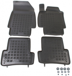 Set covorase auto din cauciuc Renault Clio 3 / Grand Tour 3 din 2005-2014 si Captur 03.2013- presuri tip tavita marca Rezaw Plast 