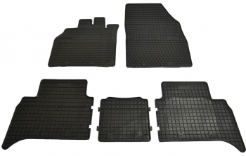 Set covorase auto din cauciuc Renault Scenic 2 2003-2009 culoare Negru presuri BestAutoVest 5 buc. 