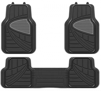 Set covorase auto din cauciuc Streetwize Deluxe negre universale 3 buc. 