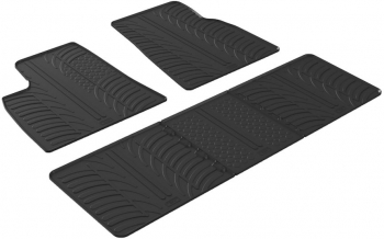 Set covorase auto din cauciuc Tesla Model S 2014-2016 culoare Negru presuri Gledring 4 buc. 