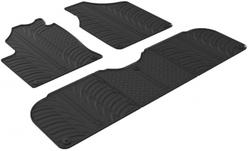Set covorase auto din cauciuc Vw Sharan 1996-2010 Seat Alhambra 1996-2010 culoare Negru presuri Gledring 5 buc. 